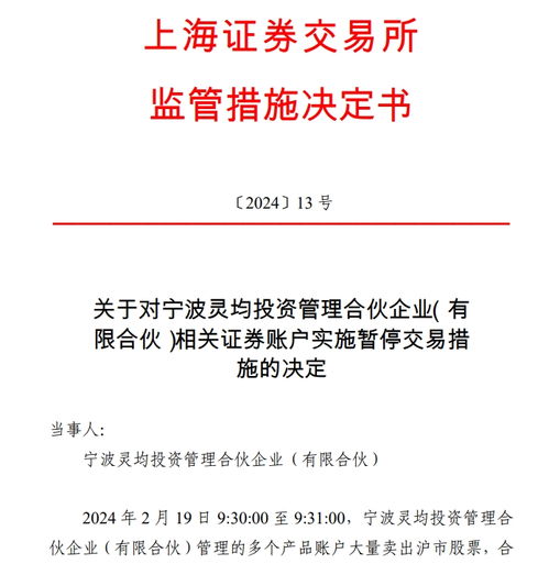 寧波靈均被限制交易并啟動公開譴責(zé) 技術(shù)開發(fā)行為對正常交易秩序的影響與警示
